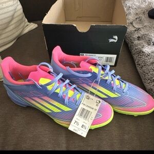 Adidas Women's Multicolor Soccer Shoes. Size 8.5/men’s size 7.5. Brand new